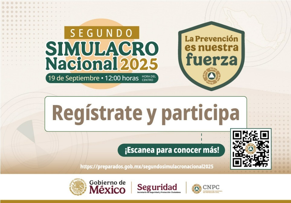 Tlaxcala, lista para el Simulacro Nacional 2025